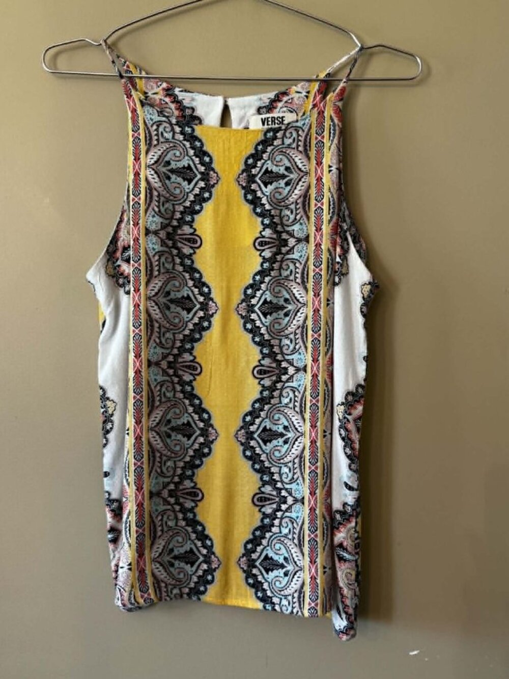 VERSE Sleeveless Printed Top – Made in USA – $12
